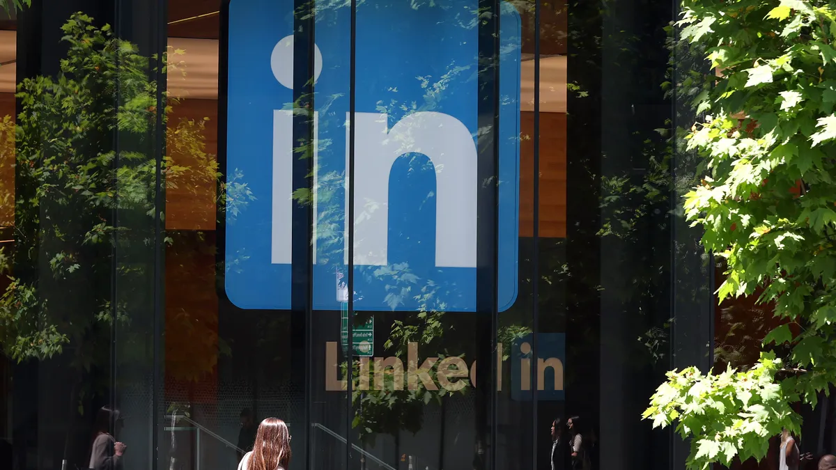 The exterior of LinkedIn headquarters in San Francisco