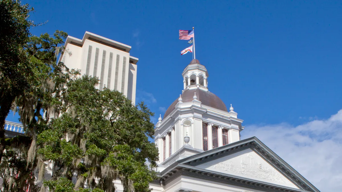 View of the Florida State Capitol in Tallahassee