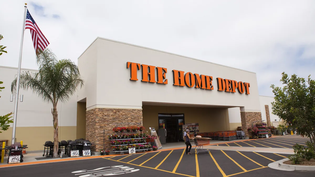 Outside storefront image of The Home Depot